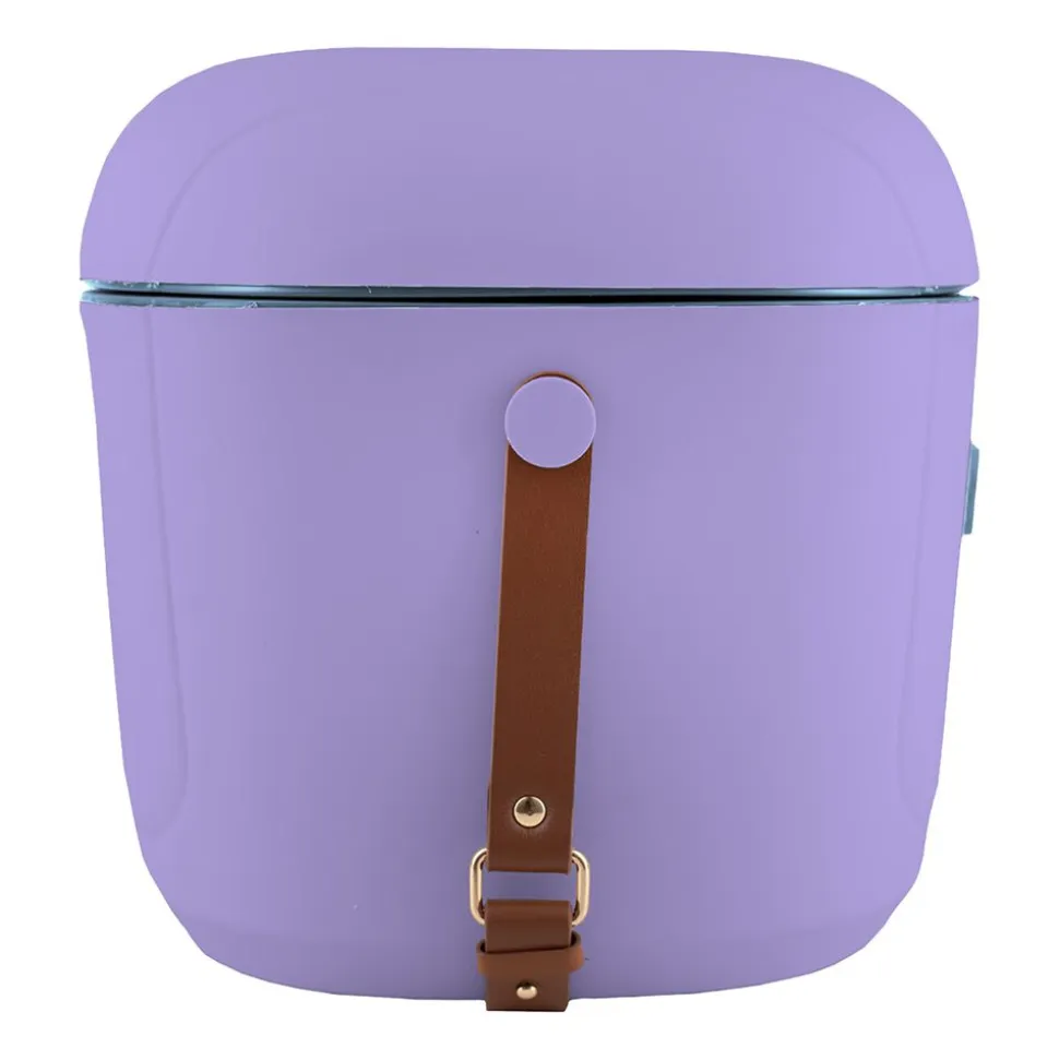 Lodówka turystyczna Vintage Cuisine, 18,8 l, z paskiem do przenoszenia, fioletowa