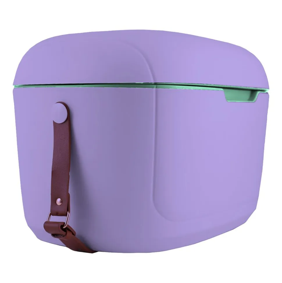 Lodówka turystyczna Vintage Cuisine, 18,8 l, z paskiem do przenoszenia, fioletowa
