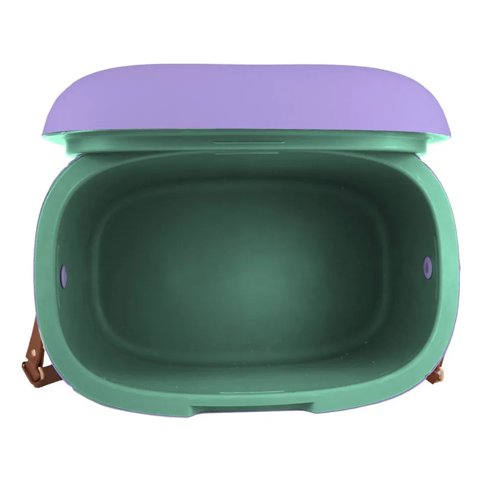 Lodówka turystyczna Vintage Cuisine, 18,8 l, z paskiem do przenoszenia, fioletowa