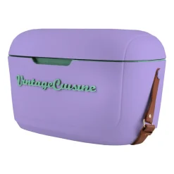 Lodówka turystyczna Vintage Cuisine, 18,8 l, z paskiem do przenoszenia, fioletowa