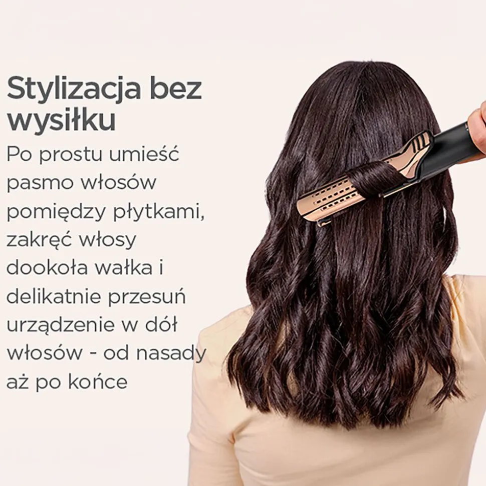 Lokówka BaByliss Curl Styler Luxe C115E, z chłodnym nawiewem, czarna