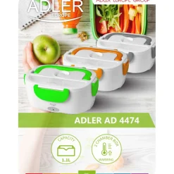 Lunchbox podgrzewany Adler AD 4474, zielony