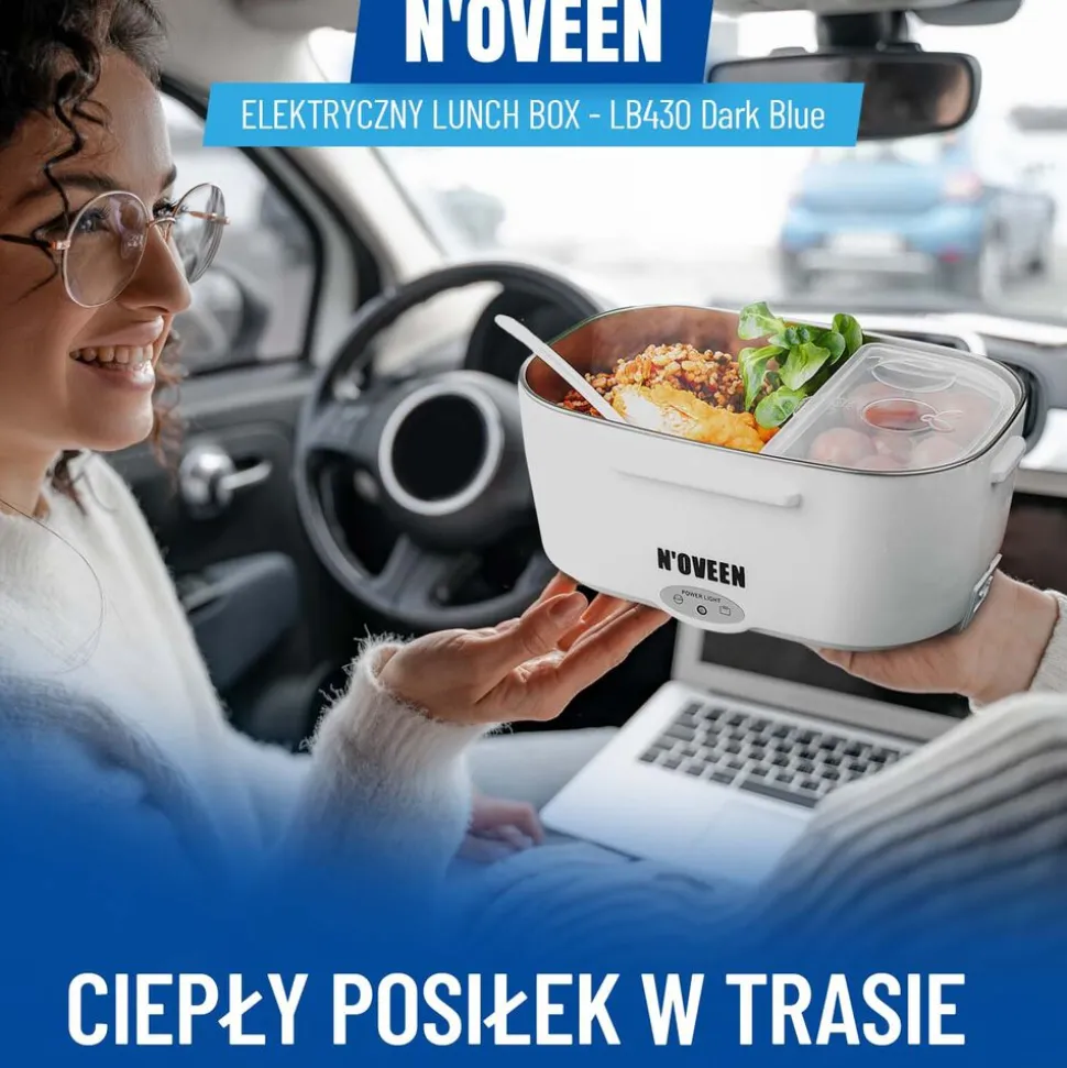 Lunchbox podgrzewany Noveen LB430 Dark Blue, 12/230 V, granatowy