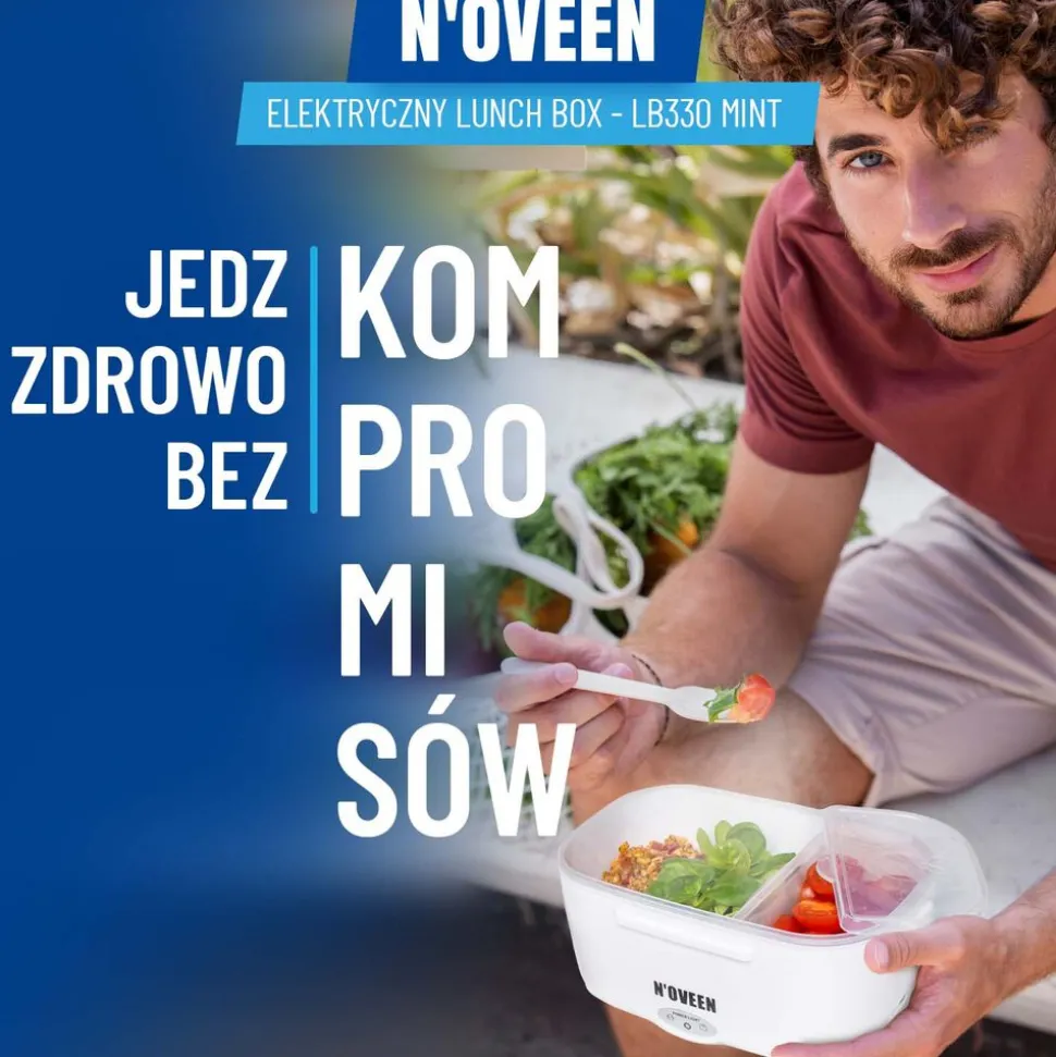 Lunchbox podgrzewany Noveen LB330 Mint, miętowy
