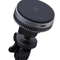 Magnetyczna ładowarka samochodowa Aukey MagFusion HD-MC13A, QI2, 15 W