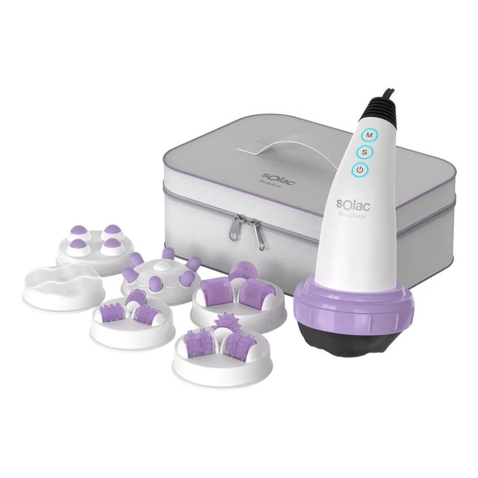 Masażer antycellulitowy Solac Sculptural ME7714, 20 W, 6 wymiennych końcówek