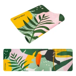 Mata do ćwiczeń Spokey Home Jungle Mat, do jogi i pilatesu, 0,4 cm, zielona