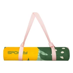 Mata do ćwiczeń Spokey Home Jungle Mat, do jogi i pilatesu, 0,4 cm, zielona
