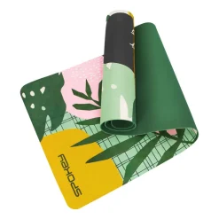 Mata do ćwiczeń Spokey Home Jungle Mat, do jogi i pilatesu, 0,4 cm, zielona