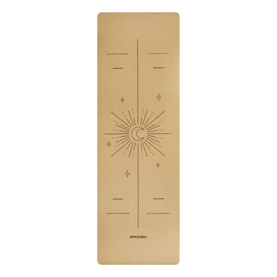 Mata korkowa Spokey Savasana, do jogi i pilatesu, 0,4 cm, zielona