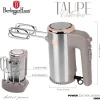 Mikser ręczny BerlingerHaus BH/9742, 300 W, 4 końcówki, ze stojakiem, taupe
