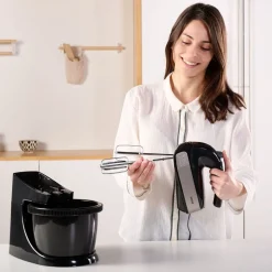 Mikser z misą obrotową Black+Decker, 500 W, 2,5 l, czarny