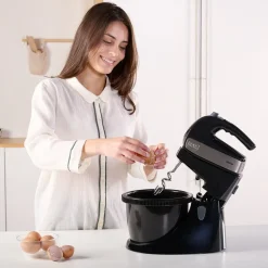 Mikser z misą obrotową Black+Decker, 500 W, 2,5 l, czarny