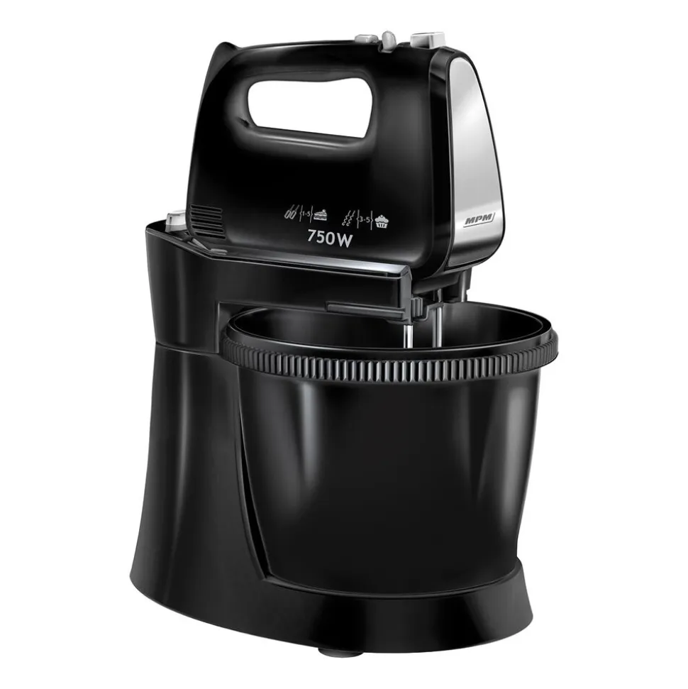 Mikser z misą obrotową MPM MMR-20Z/C, 3 l, 750 W, czarny