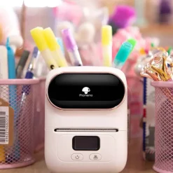 Mini drukarka etykiet Extralink, biała, Bluetooth
