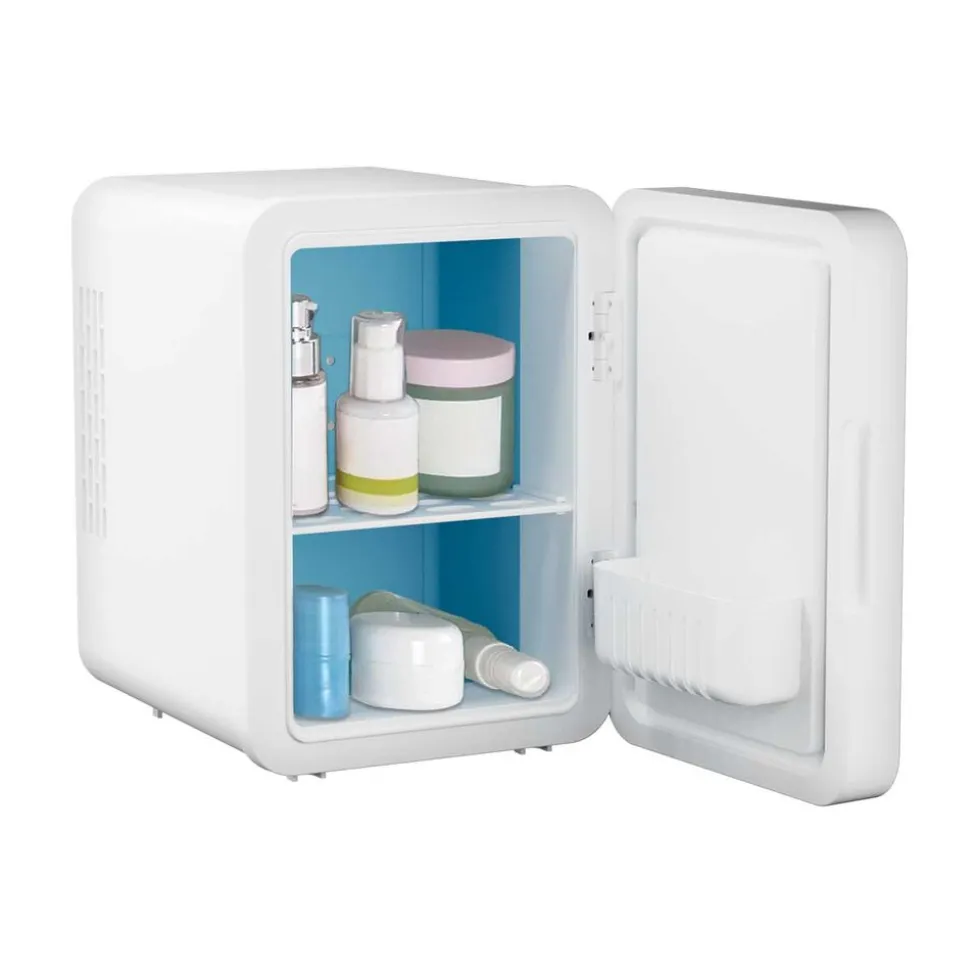 Minilodówka na kosmetyki Elle Home, z lusterkiem LED, 4 l, biała