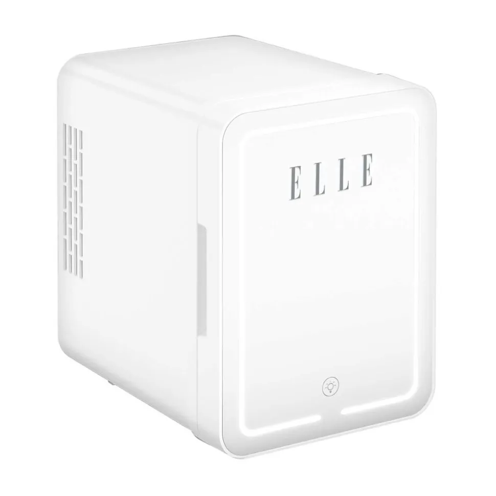 Minilodówka na kosmetyki Elle Home, z lusterkiem LED, 4 l, biała