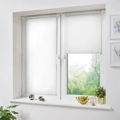 Miniroleta zaciemniająca 95 x 150 cm Decoteam, kremowa biel