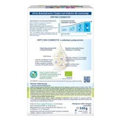 Mleko następne HIPP 2 BIO Combiotik®, po 6. miesiącu, 550 g