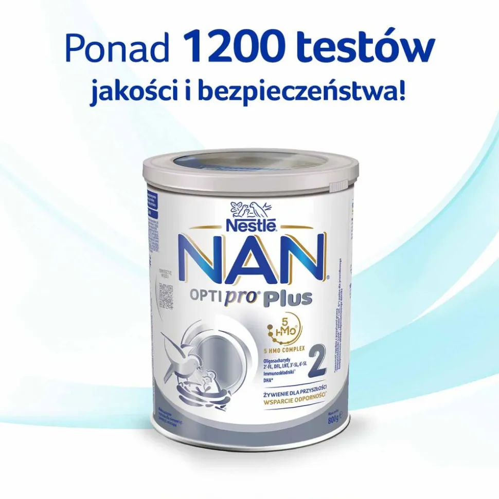Mleko następne NAN Oprtipro Plus 2 HMO, po 6. miesiącu, 800 g