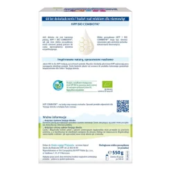 Mleko początkowe HIPP 1 BIO Combiotik®, od urodzenia, 550 g