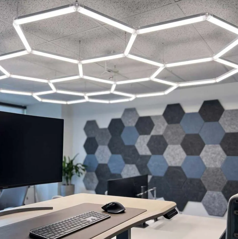 Modułowa lampa LED NAC-A0007H5 Hexagon, 4000K, 168 W, 5 modułów