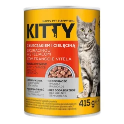 Mokra karma dla kotów Kitty, puszki, mix smaków, 20 x 415 g