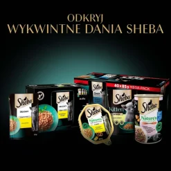 Mokra karma dla kotów Sheba Selection Drobiowe Smaki, w sosie, 120 x 85 g