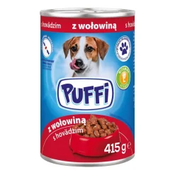 Mokra karma dla psów Puffi, puszki, mix smaków, 20 x 415 g
