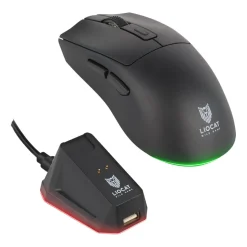 Myszka bezprzewodowa Liocat MX 756 W, z bazą ładującą, czarna