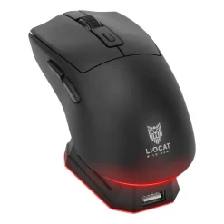 Myszka bezprzewodowa Liocat MX 756 W, z bazą ładującą, czarna