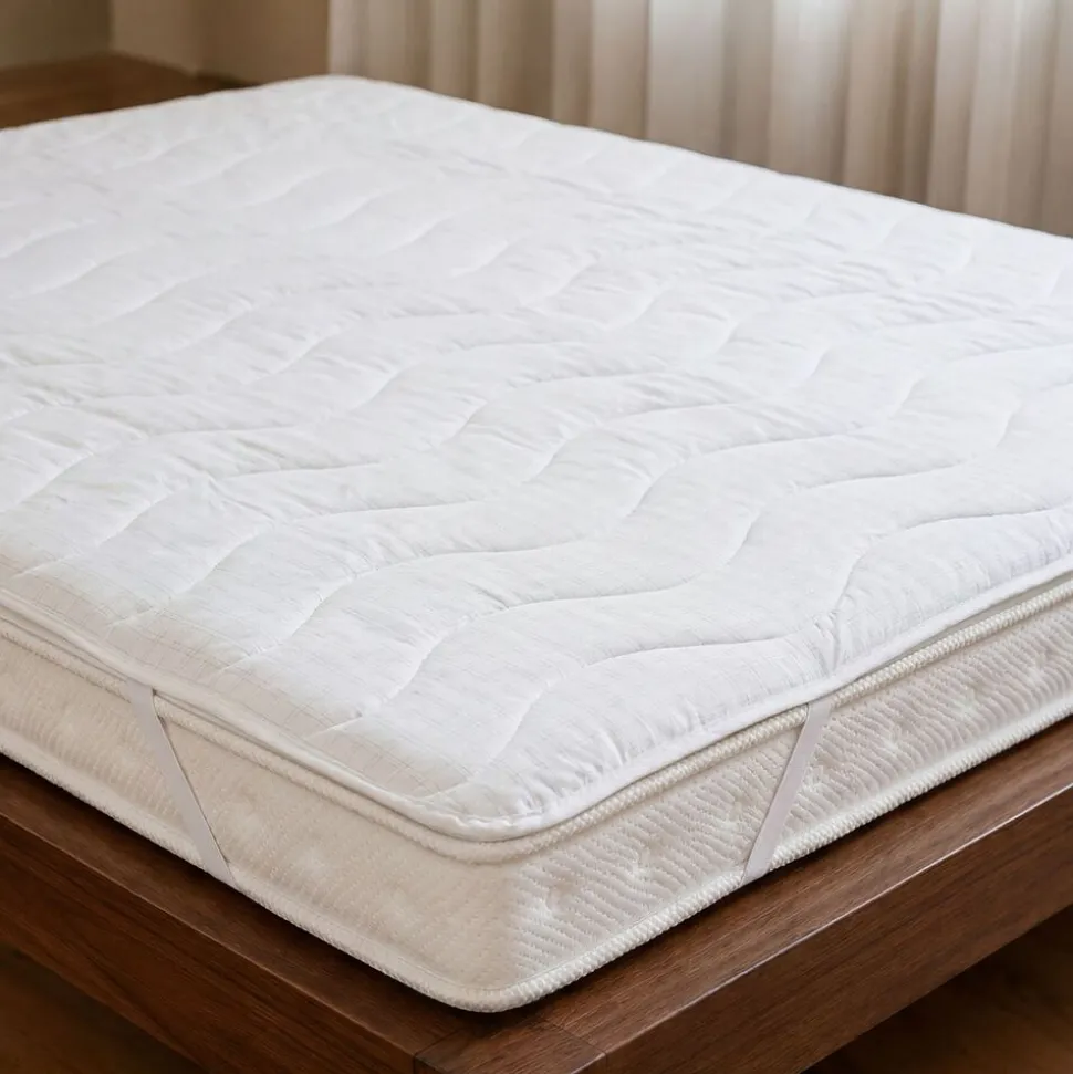 Nakładka na materac 160 x 200 cm Smukee Home Stresness, biała