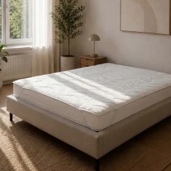 Nakładka na materac 160 x 200 cm Smukee Home Stresness, biała