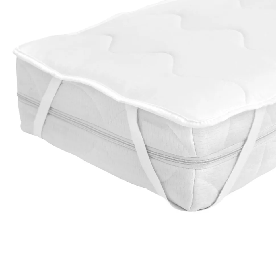 Nakładka na materac 160 x 200 cm Wendre Cotton Percale, biała