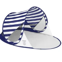 Namiot plażowy Spokey Stratus, w pasy, niebieski