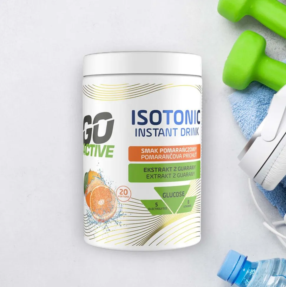 Napój izotoniczny Go Active Izotonik, smak pomarańczowy, 630 g