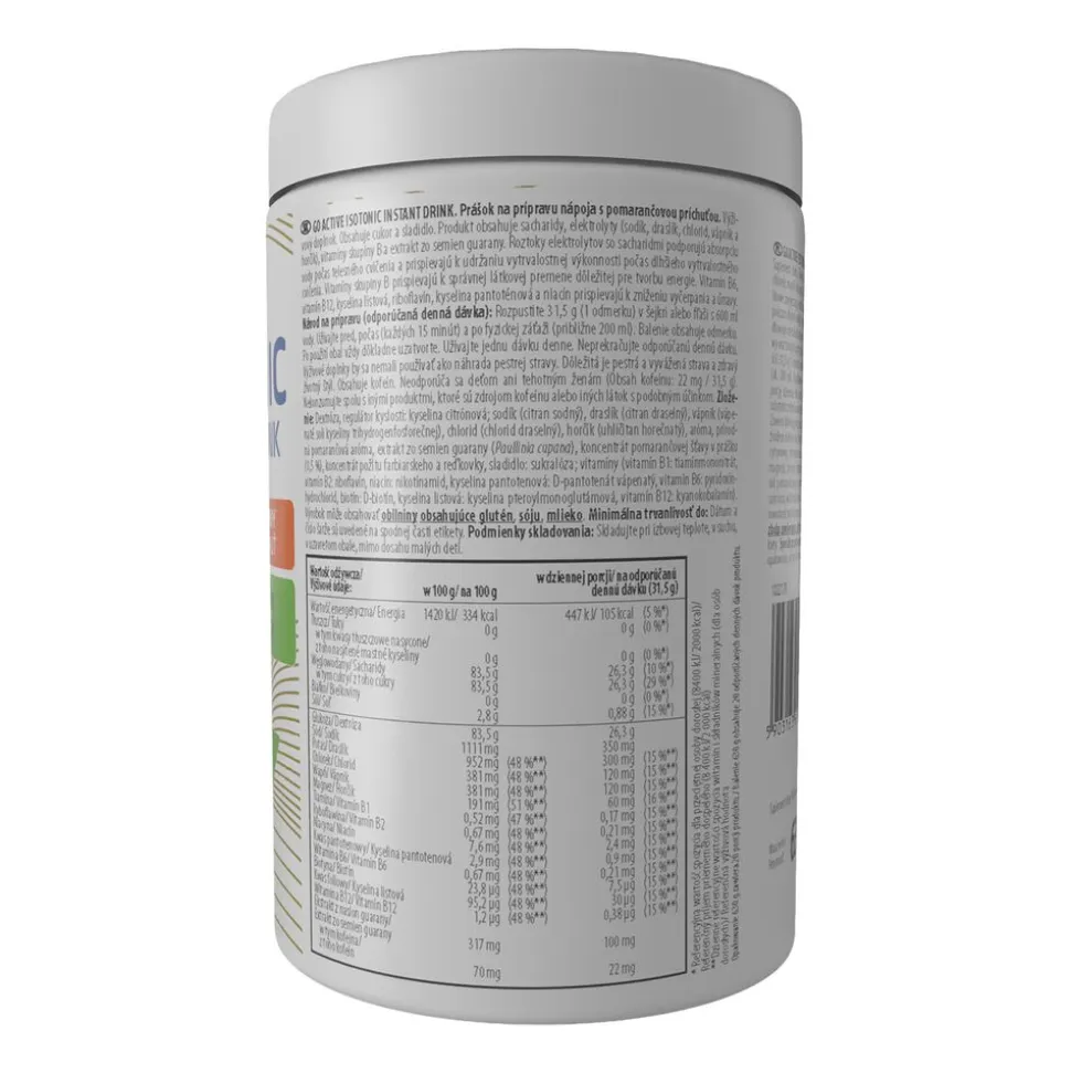 Napój izotoniczny Go Active Izotonik, smak pomarańczowy, 630 g