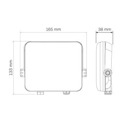 Naświetlacz LED Sanico Milky, 4000K, 30 W, IP65