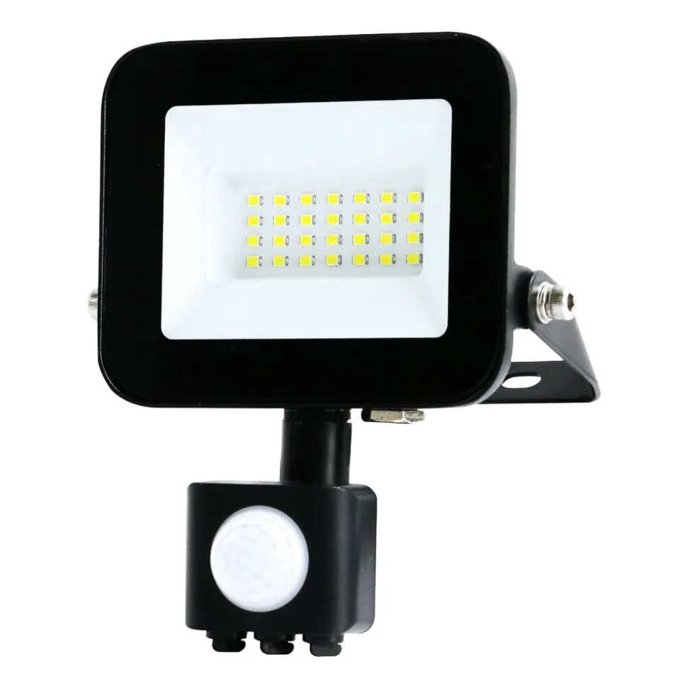 Naświetlacz LED Sanico SMD PIR, 20 W, 6500K, czujnik ruchu i zmierzchu