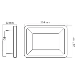 Naświetlacz LED Sanico SMD, 100 W, 6500K