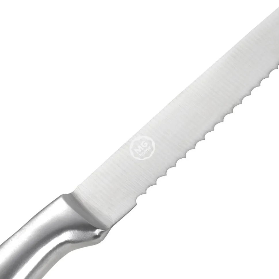 Nóż do krojenia chleba 8” MG Home Professional, stal nierdzewna, srebrny