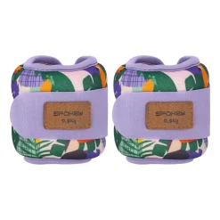 Obciążniki na kostki i nadgarstki Spokey Home Jungle Form, 2 x 0,5 kg, fioletowe