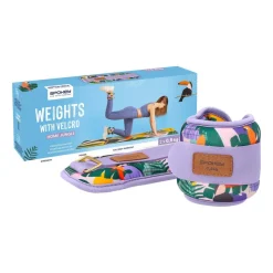 Obciążniki na kostki i nadgarstki Spokey Home Jungle Form, 2 x 0,5 kg, fioletowe