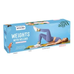 Obciążniki na kostki i nadgarstki Spokey Home Jungle Form, 2 x 1,5 kg, różowe