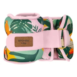 Obciążniki na kostki i nadgarstki Spokey Home Jungle Form, 2 x 1,5 kg, różowe