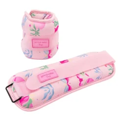 Obciążniki na kostki i nadgarstki Spokey The Bloom Form, 2 x 1 kg, różowe