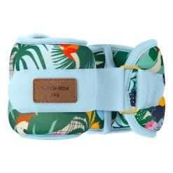 Obciążniki na kostki i nadgarstki Spokey Home Jungle Form, 2 x 1 kg, niebieskie