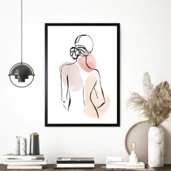 Obraz w ramie, 50 x 70 cm, Line Art 3