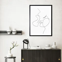 Obraz w ramie, 50 x 70 cm, Line Art 2