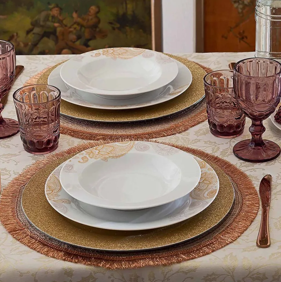 Obrus plamoodporny 140 x 180 cm Tognana Gold Gift, złoty